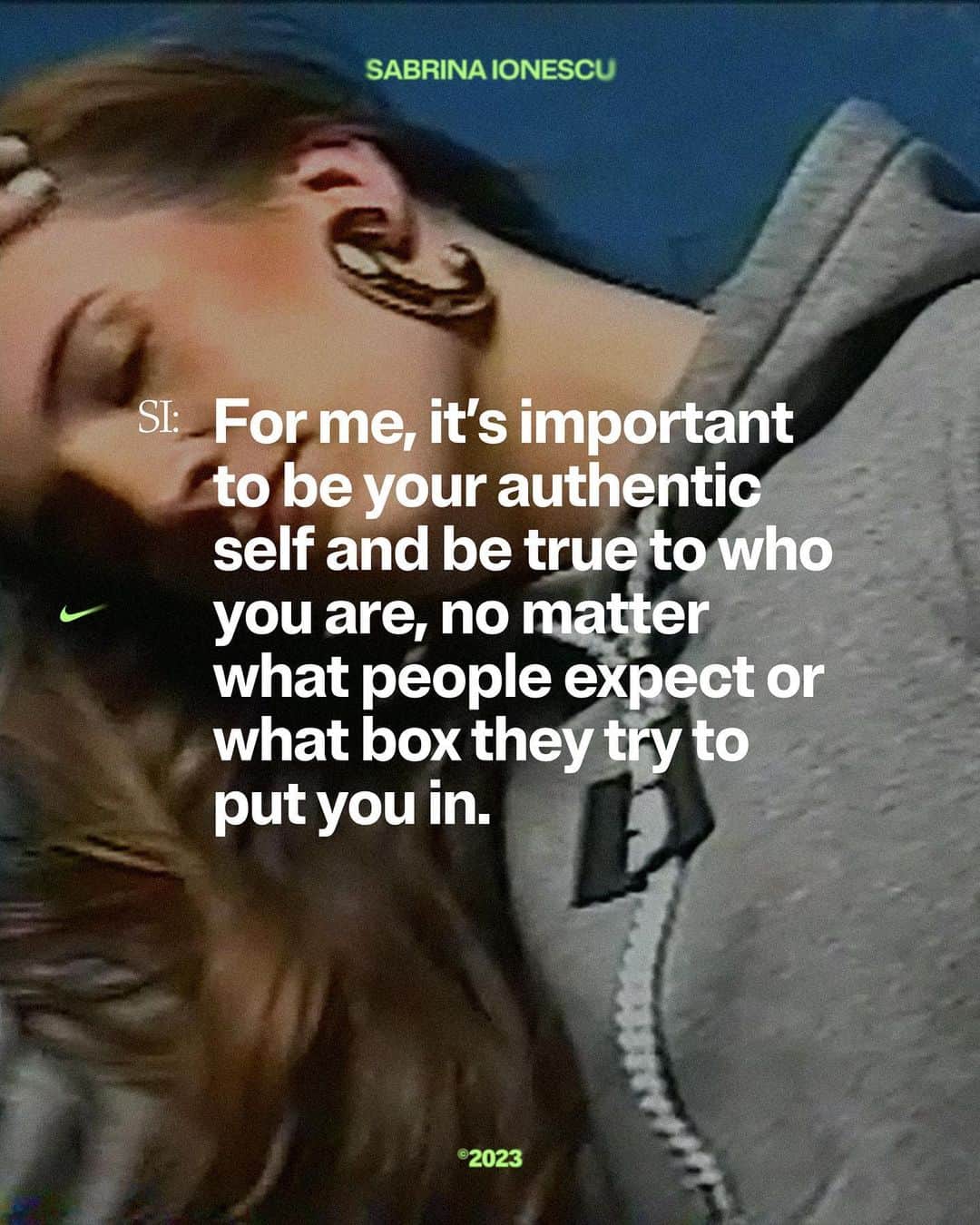 Nike Womenさんのインスタグラム写真 - (Nike WomenInstagram)「Our greatness begins with our authenticity. @Sabrina_I is continuing to break barriers and set a new pace for boundless expression in sport and movement as she consistently brings her full self — on and off the court.   Beyond being a star athlete, Sabrina has been working on a debut collection with Nike that illuminates the power we hold when we stay close to who we are and the story of where we come from. Launching this summer for any and everyone.  Photography by Renell Medrano @renellaice Styled by Gabriella Karefa Johnson @gabriellak_j Cinematography by Charlie McHarg @appleshift4 Organic Capture by Maya Spangler @stolenbesos」5月25日 4時01分 - nikewomen