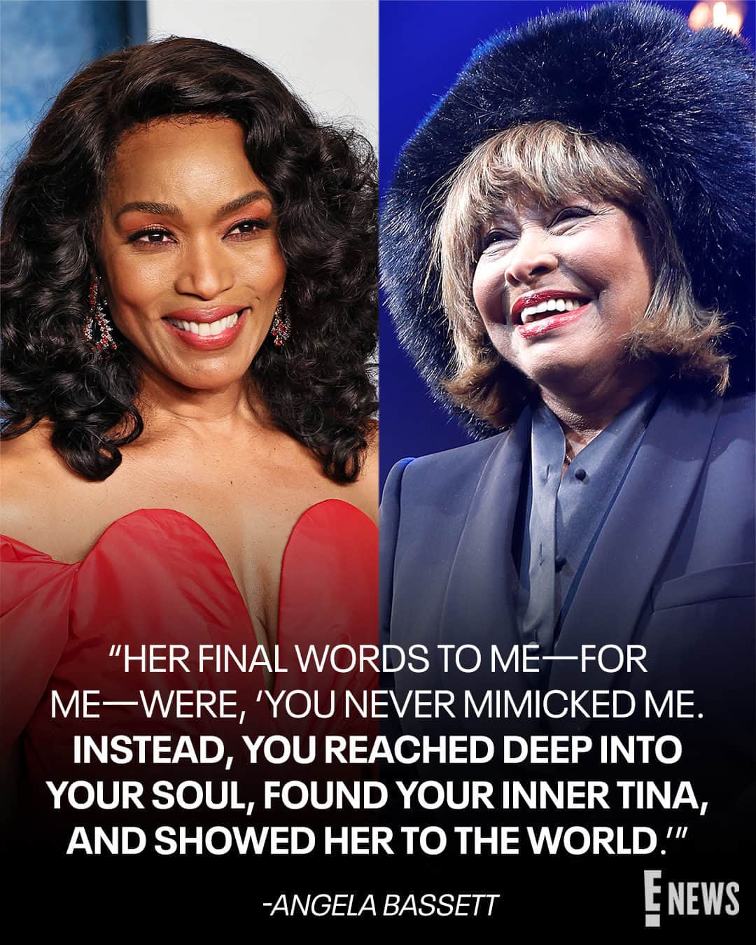 E! Onlineさんのインスタグラム写真 - (E! OnlineInstagram)「Angela Bassett, who portrayed Tina Turner in the 1993 biopic What's Love Got to Do with It, honors the late music icon. 🤍 (📷: Getty)」5月25日 6時20分 - enews