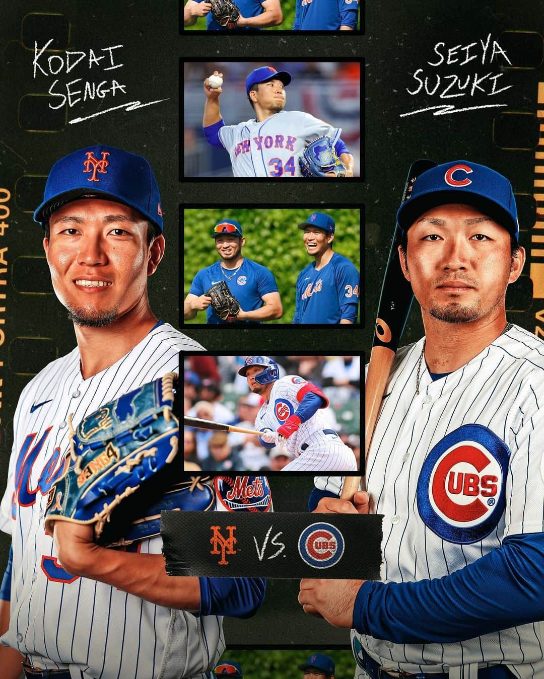 MLBさんのインスタグラム写真 - (MLBInstagram)「Kodai Senga and Seiya Suzuki face off tonight for the first time in MLB. 🇯🇵  Watch live as the countrymen square off at 7:40 p.m. ET.」5月25日 6時31分 - mlb