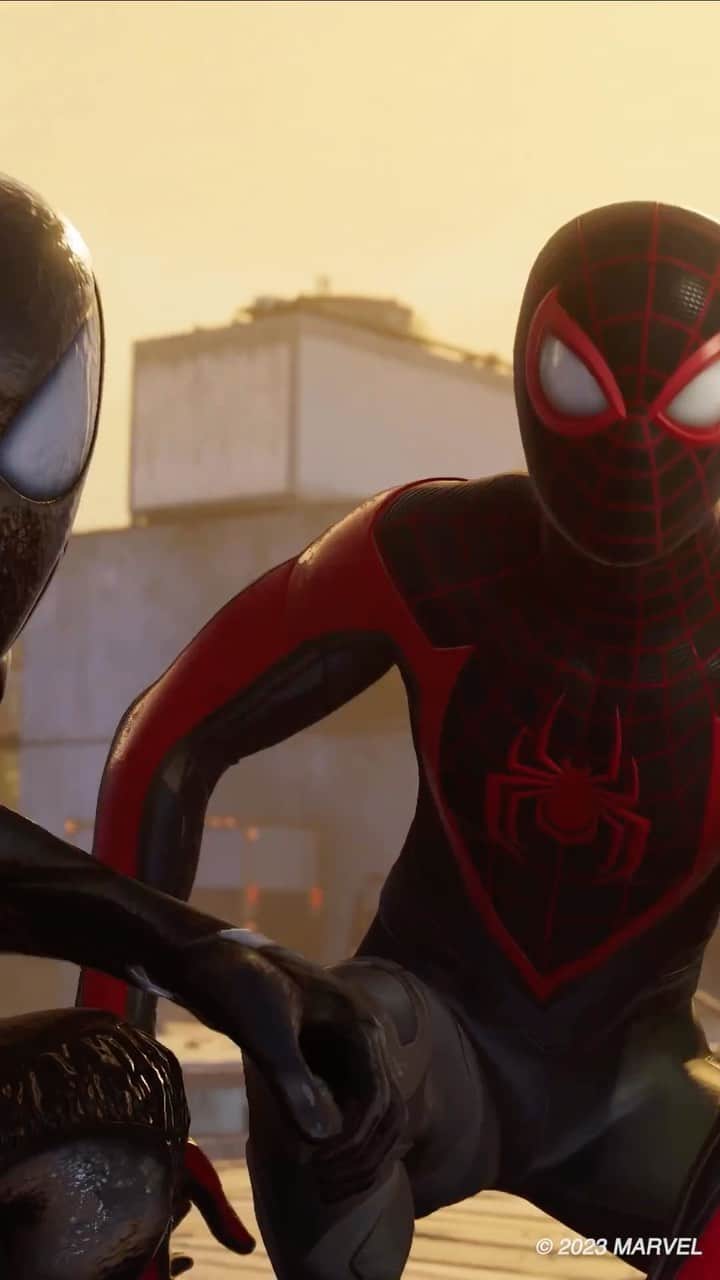 PlayStationのインスタグラム：「Quickly switch between Peter Parker and Miles Morales in Marvel’s Spider-Man 2.  New gameplay revealed at PlayStation Blog.」