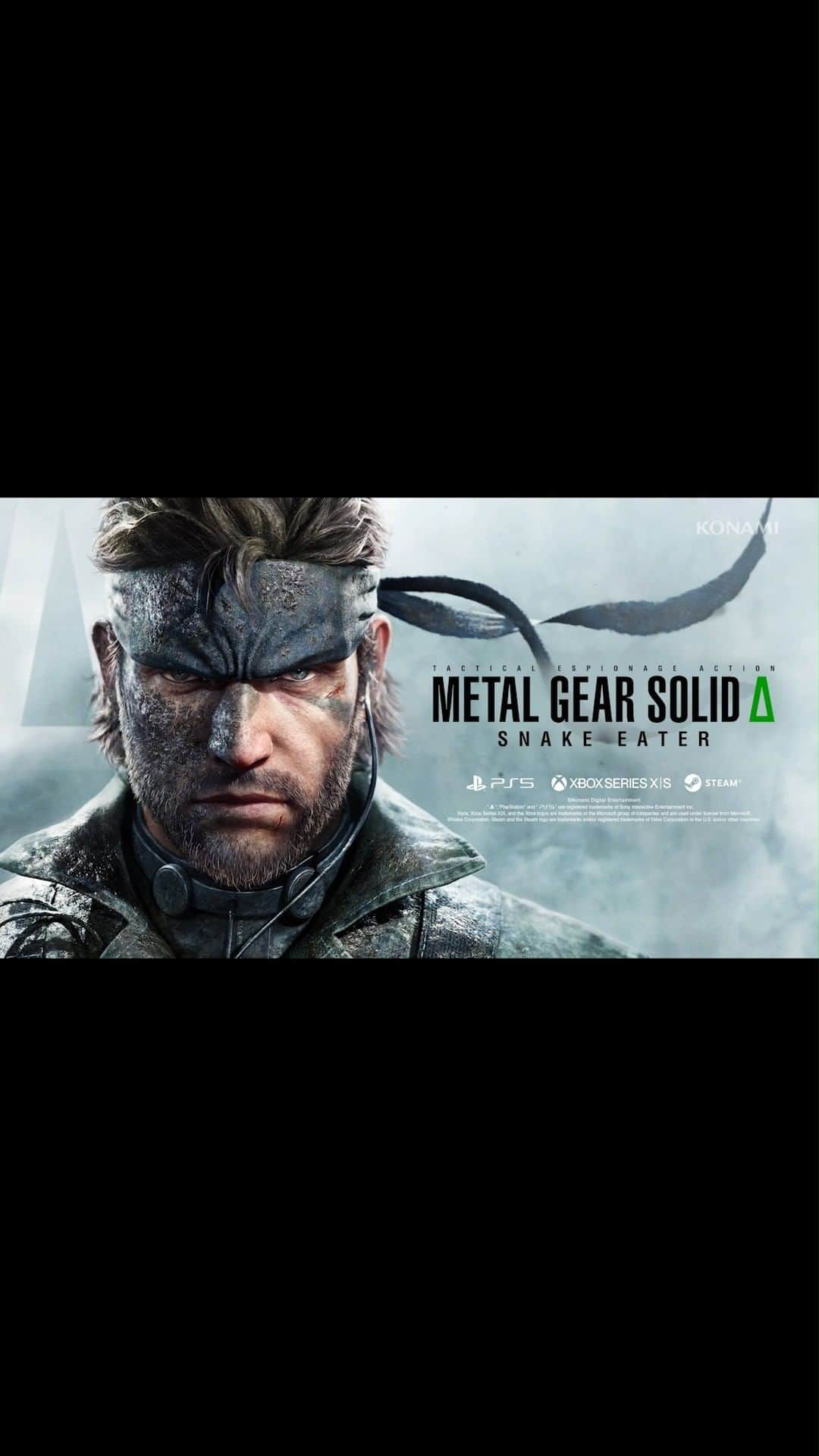 KONAMIのインスタグラム：「! MGS REMAKE ANNOUNCEMENT !  METAL GEAR SOLID Δ: SNAKE EATER, a remake of MGS3, is on its way. Prepare to relive the origin story of Big Boss and the Metal Gear saga.  Click here for the teaser site: https://www.konami.com/mg/mgs3r/us/en/  #MetalGearSolid #MGSDelta #MG35th」