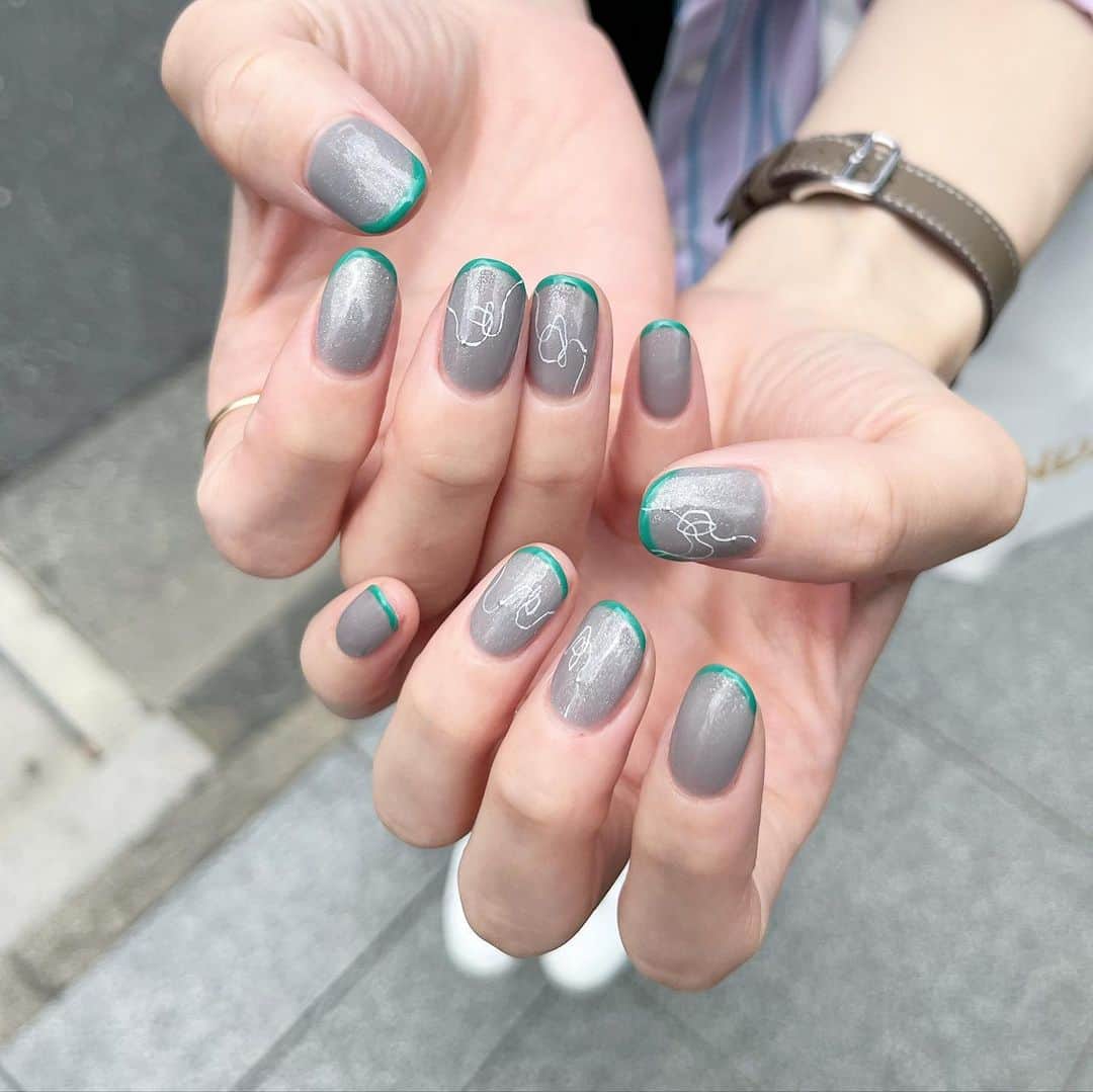 のインスタグラム：「あざやかグリーンのアクセント⛳️」