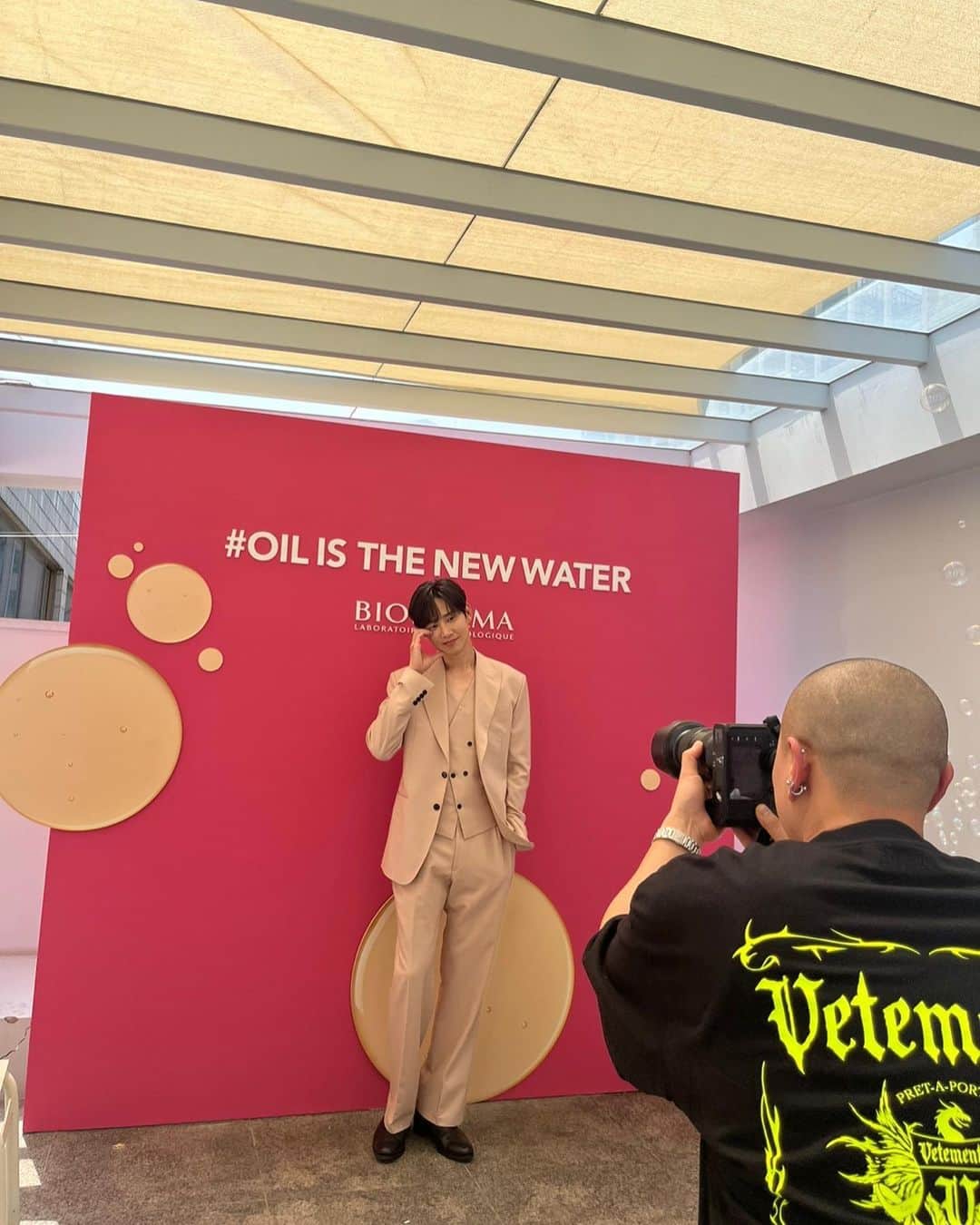 パク・ソンフンのインスタグラム：「바이오더마🥰 #bioderma」