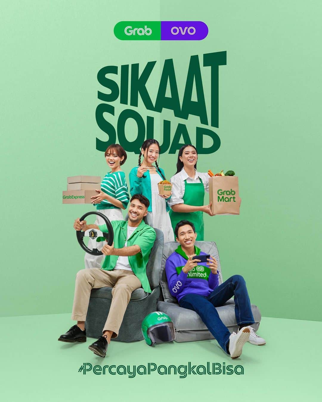 仲川遥香のインスタグラム：「Yaaay!! 🥳 Akhirnya aku bisa spill kalau aku jadi member #SikaatSquad bareng @GrabID dan @OVO_ID 🥰 Jadi yang kemarin aku posting foto Refal ya, karena dia jadi teman aku di squad ini 🤭☺️  Modal #PercayaPangkalBisa, jadi bebas seenaknya makan ini-itu di mana aja, kapan aja 😋🍽️ Mau pesan, ambil sendiri, atau makan di tempat, semua bisa di GrabFood 💞  Siap-siap ya, bakal ada keseruan lainnya nih! SIKAAT!!! 😚」