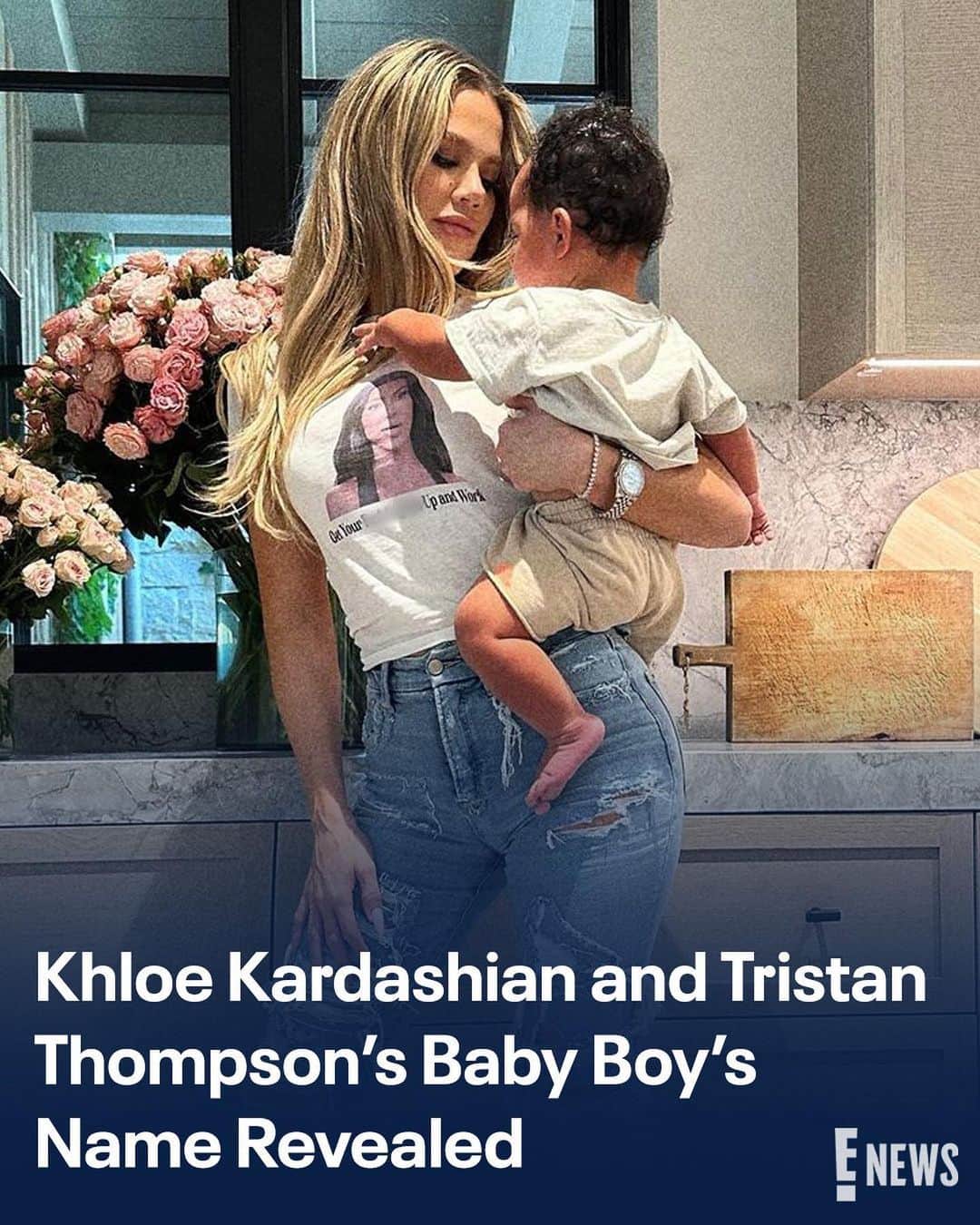 E! Onlineさんのインスタグラム写真 - (E! OnlineInstagram)「Bible, we finally have confirmation. 🍼 Link in bio for what Khloe revealed on the latest episode of #TheKardashians. (📷: Instagram)」5月25日 13時10分 - enews