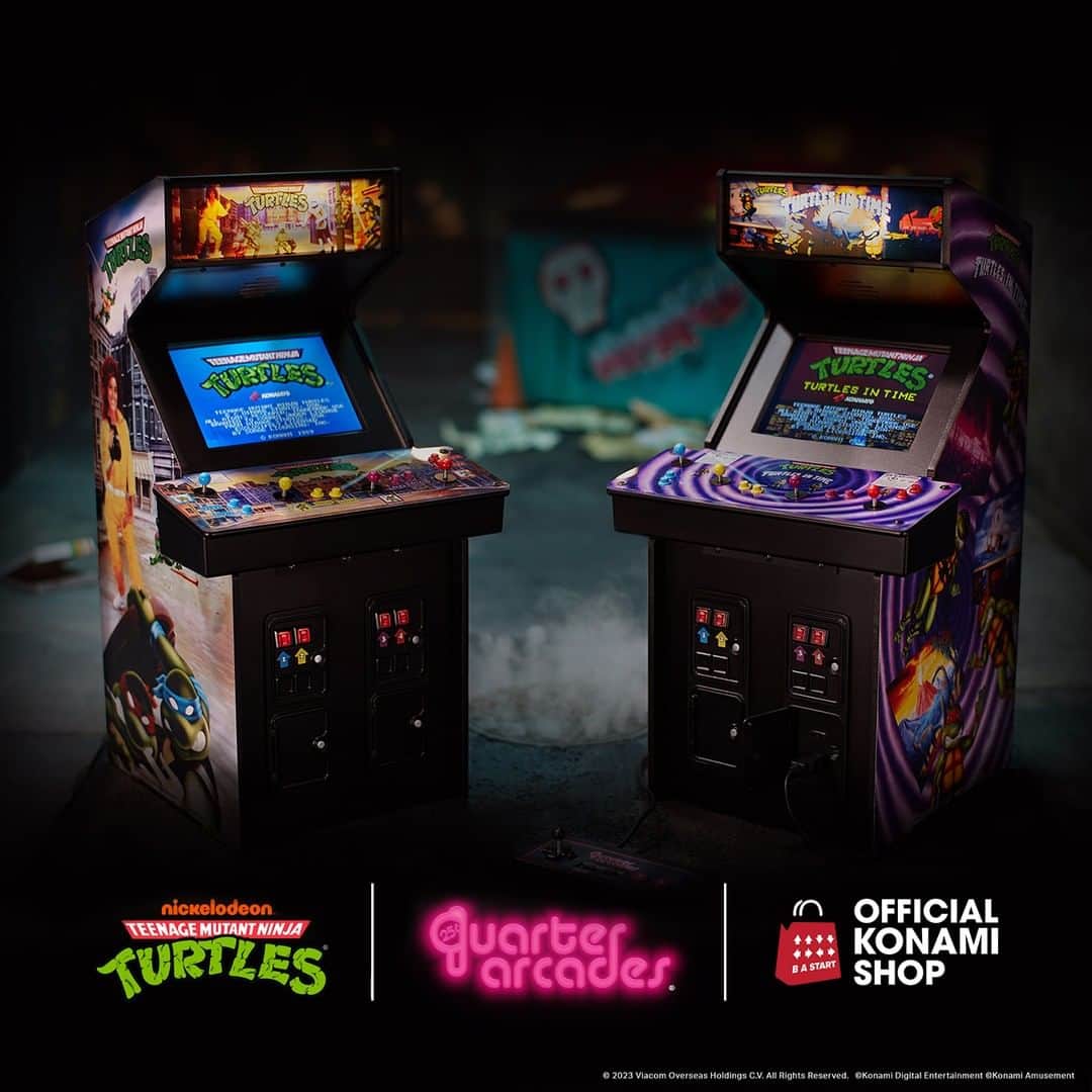 KONAMIさんのインスタグラム写真 - (KONAMIInstagram)「Fully playable arcade cabinets for TMNT Arcade and Turtles In Time are now available at the Official Konami Shop courtesy of  @numskulldesigns ! 🕹️   PRE-ORDER NOW and get an Exclusive Collectible Quarter with every order for a limited time only. 🪙  https://officialkonamishop.com/collections/teenage-mutant-ninja-turtles  #tmnt #tmntcowabungacollection」5月25日 23時20分 - konami