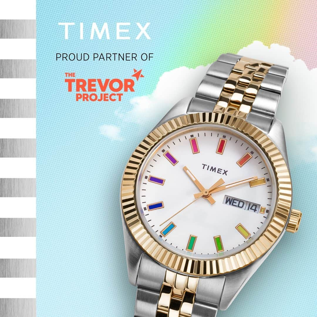 タイメックスさんのインスタグラム写真 - (タイメックスInstagram)「Celebrate every color of you. 🌈   Each bold and bright watch is designed to be a symbol of empowerment. With its vibrant hues, it celebrates the beauty and diversity we each bring to the world around us.   Shop the collection at timex.com and learn more at the link in our bio or by visiting TheTrevorProject.org.   #timex #TheTrevorProject #TrevorProject #LearnWithLove #LGBTQ #Pride @TrevorProject」5月26日 0時14分 - timex