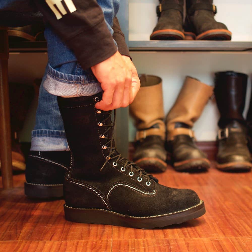 のインスタグラム：「My WESCO! “Jobmaster" ブラックラフアウトに#4014 ブラックソールを装着した"Jobmaster"。さらに詳しくはスタッフブログにて！ . https://wescojapan.blogspot.com/2023/05/my-wesco-jobmaster_25.html . @wesco_japan アカウントトップのURLからブログへリンクします。 . #westcoastshoecompany #wesco #wescoboots #Jobmaster #since1918 #100YEARS #oregon #scappoose #madeinUSA #tokyo #ebisu #wescojapan #wescoebisu #wescosetagaya」