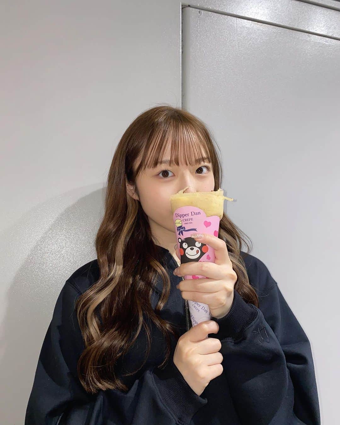 のインスタグラム：「何味のクレープでしょー？」