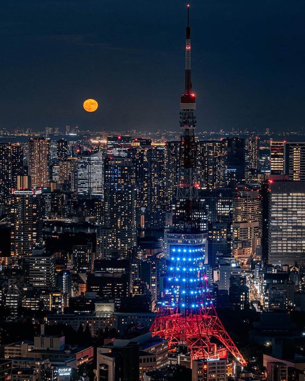 東京タワーさんのインスタグラム写真 - (東京タワーInstagram)「. ご紹介しきれなかった 素敵なお写真をご紹介する 5月のプレイバック東京タワー🗼   5月6日（土）に点灯した 満月ダイヤモンドヴェールの 東京タワーをご紹介します！   満月の光を際立たせる為に 上半分を消灯した東京タワー。  満月🌕の高さと 東京タワーの位置関係が計算された 見事な一枚ですね！   本日は、Your Tokyo Towerから @szunayuki さんのお写真をご紹介！   素敵なお写真をありがとうございました😊  --------------------------------  【 お知らせ 】  # your_tokyotowerで あなたの東京タワー🗼をリポスト！  皆様からの投稿どしどしお待ちしております！ （@tokyotower_official のタグ付けもよろしくね🖐）  詳細はプロフィールにある 固定されたフィード投稿から↓ @tokyotower_official  --------------------------------  #東京タワー #東京タワー🗼  #tokyotower #tokyotower🗼  #満月 #月」5月25日 17時59分 - tokyotower_official