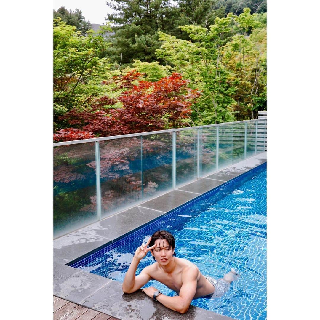 カン・ギュンソンさんのインスタグラム写真 - (カン・ギュンソンInstagram)「여기 물이 좋네~ 꽁스 사랑해요!🧡」5月25日 18時09分 - noel_kyunsung