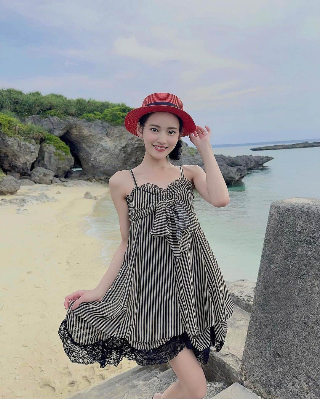 八掛うみのインスタグラム：「. 👒🏝」