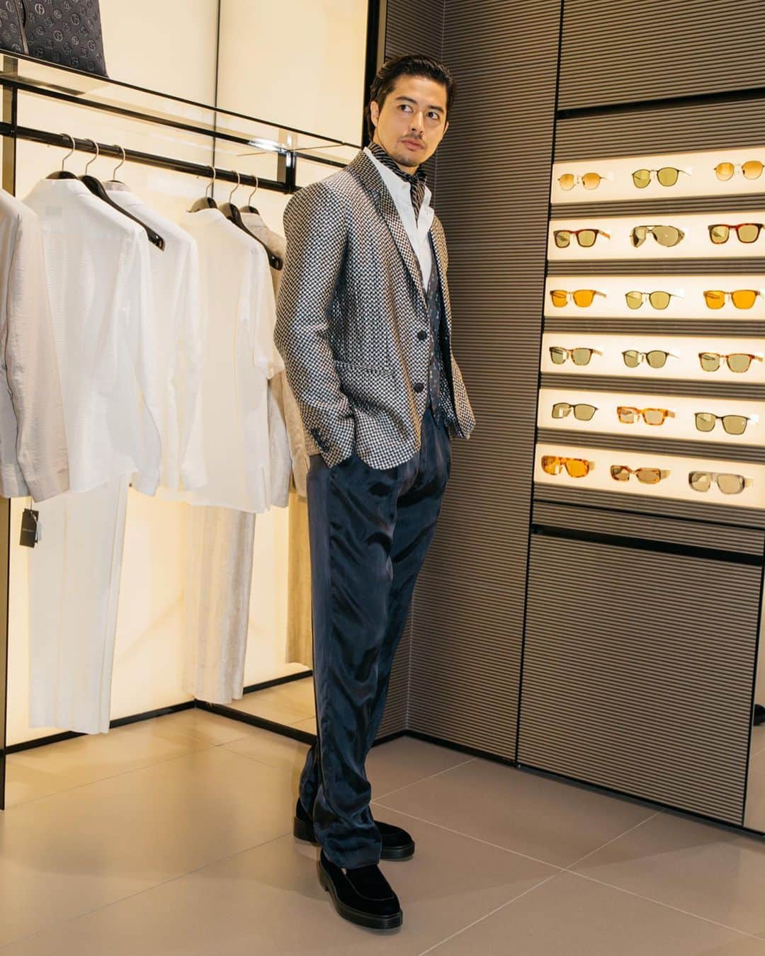三渡洲舞人のインスタグラム：「Giorgio Armani #giorgioarmani#アルマーニ#ジョルジオアルマーニ#楽しかったなぁ」