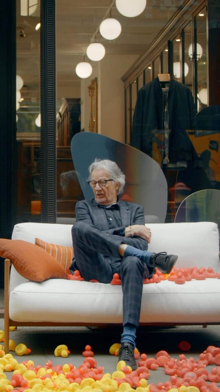 Paul Smithのインスタグラム：「🦆 Just a man and his ducks. The latest Paul Smith + @depadova_official EVERYDAY LIFE collection, which includes duck-friendly outdoor furniture, is available now – tap the link in bio to learn more about the next chapter.」