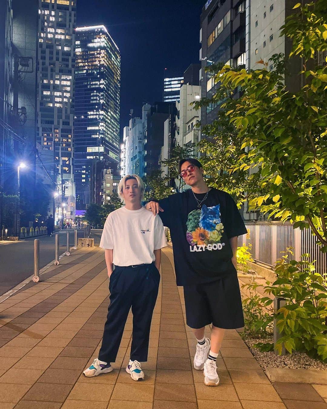 KEITAのインスタグラム：「ゆるンズTV終わり。w/ @bboy_chibasun   そして凄いゆったりで着心地良い Tシャツ @lazygod_tokyo   @sasakiulka さんありがとうございます🙏」