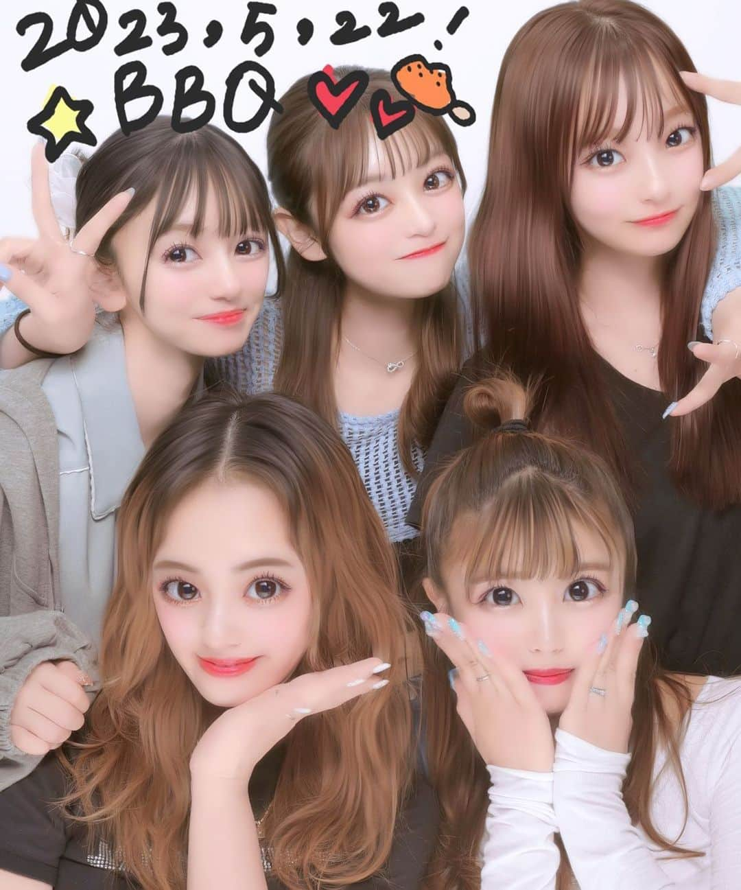 白岡今日花のインスタグラム：「マイメンたち❗️  やっっと5人で遊べたんだけど まじでおもろすぎるし好きすぎる🫶🏽」