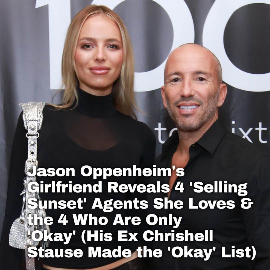 Just Jaredさんのインスタグラム写真 - (Just JaredInstagram)「Jason Oppenheim‘s girlfriend Marie-Lou Nurk is revealing the 4 "Selling Sunset" cast members that she loves and the 4 that are only "okay." Tap this photo at the LINK IN BIO to see her assessment of each agent... #JasonOppenheim #MarieLouNurk Photo: Getty」5月25日 22時04分 - justjared
