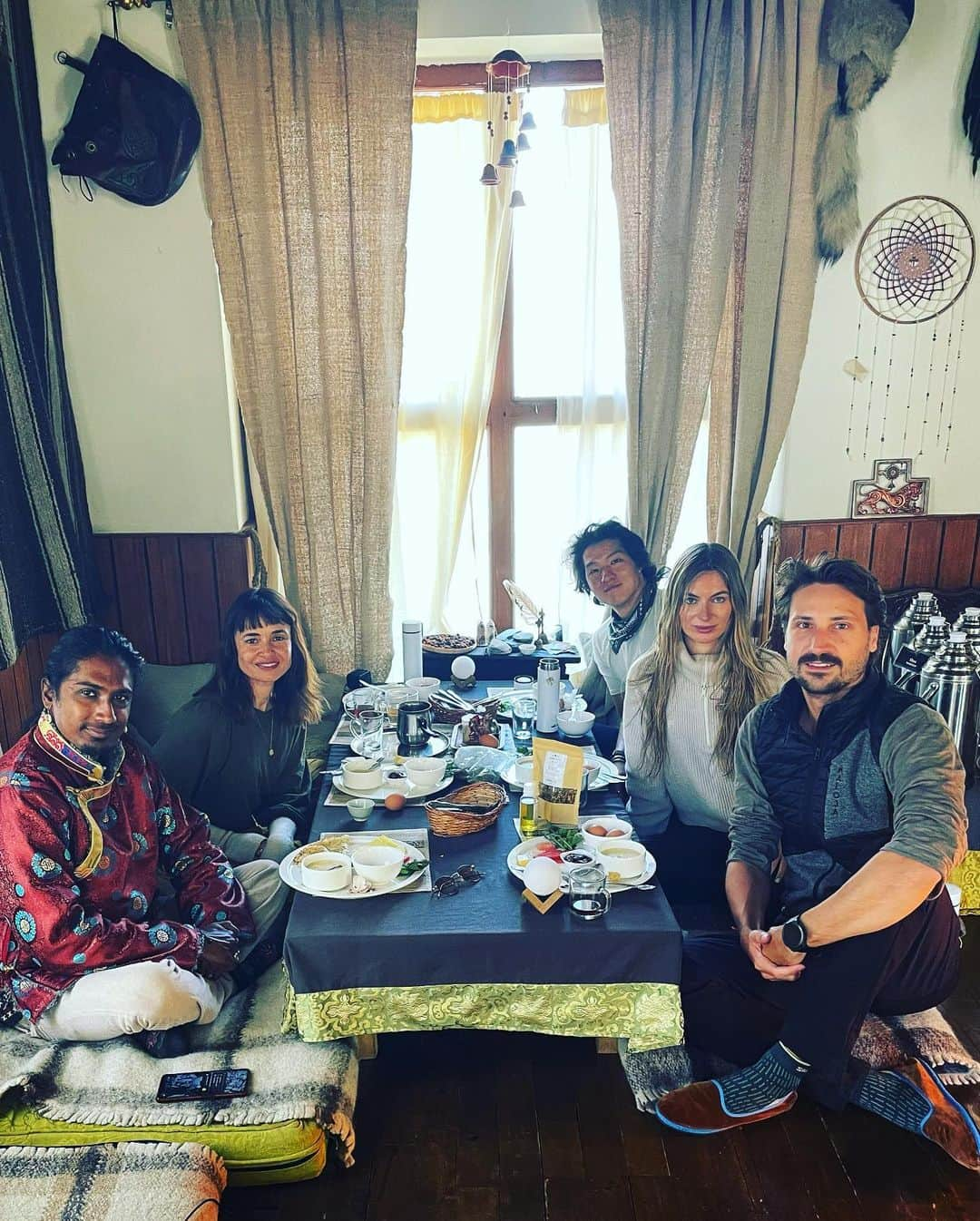 ミア・マエストロさんのインスタグラム写真 - (ミア・マエストロInstagram)「Nepal, you have my 🤍 It was hard to leave Kathmandu behind this morning after some unparalleled weeks in the Himalayas. Hard to put into words how much it meant to me arriving by horse to some of the most sacred places in the Buddhist Vajrayana tradition. Following the steps of Guru Rimpoche, who brought Buddhism to Tibet in the 8th century we rode our horses for 5 hours a day and hiked for about 3 with almost no hot water and seldom electricity. The land opens itslef in a different way when arriving by these soulful four legged creatures. We rode for 5 days to Lo Manthang the capital of Upper Mustang. This kingdom was just opened to the world in the 1990’s and it is a beacon of the Tibetan life and customs that have been so relentlessly contested and suppressed in other parts of the world. Grateful for everyone that hosted us and I got to share morning Tea with, to @ridingsafariclub & @ginevrarossini for putting together an epic group of humans who has become instant family and to the Spirits of this land for keeping us safe.」5月25日 23時09分 - miamaestro