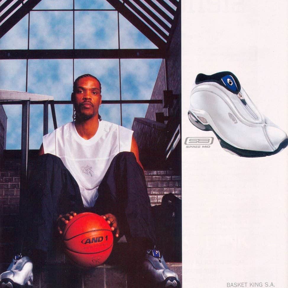 のインスタグラム：「Who remembers the AND1 Spree Mid worn by the legendary Latrell Sprewell? 👀」