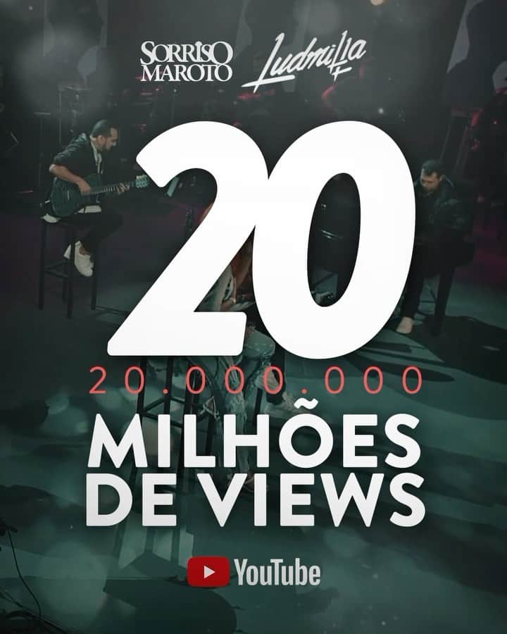 Sorriso Marotoのインスタグラム：「Chegamos ao marco de 20 MILHÕES de visualizações em #NinguémMereceAmarSozinho, graças a vocês! 😍🎶  Pensa num feat que deu certo turma, obrigado Lud pela parceria! @ludmilla ♥️⏳  #ComoAntigamente #Ludmilla」