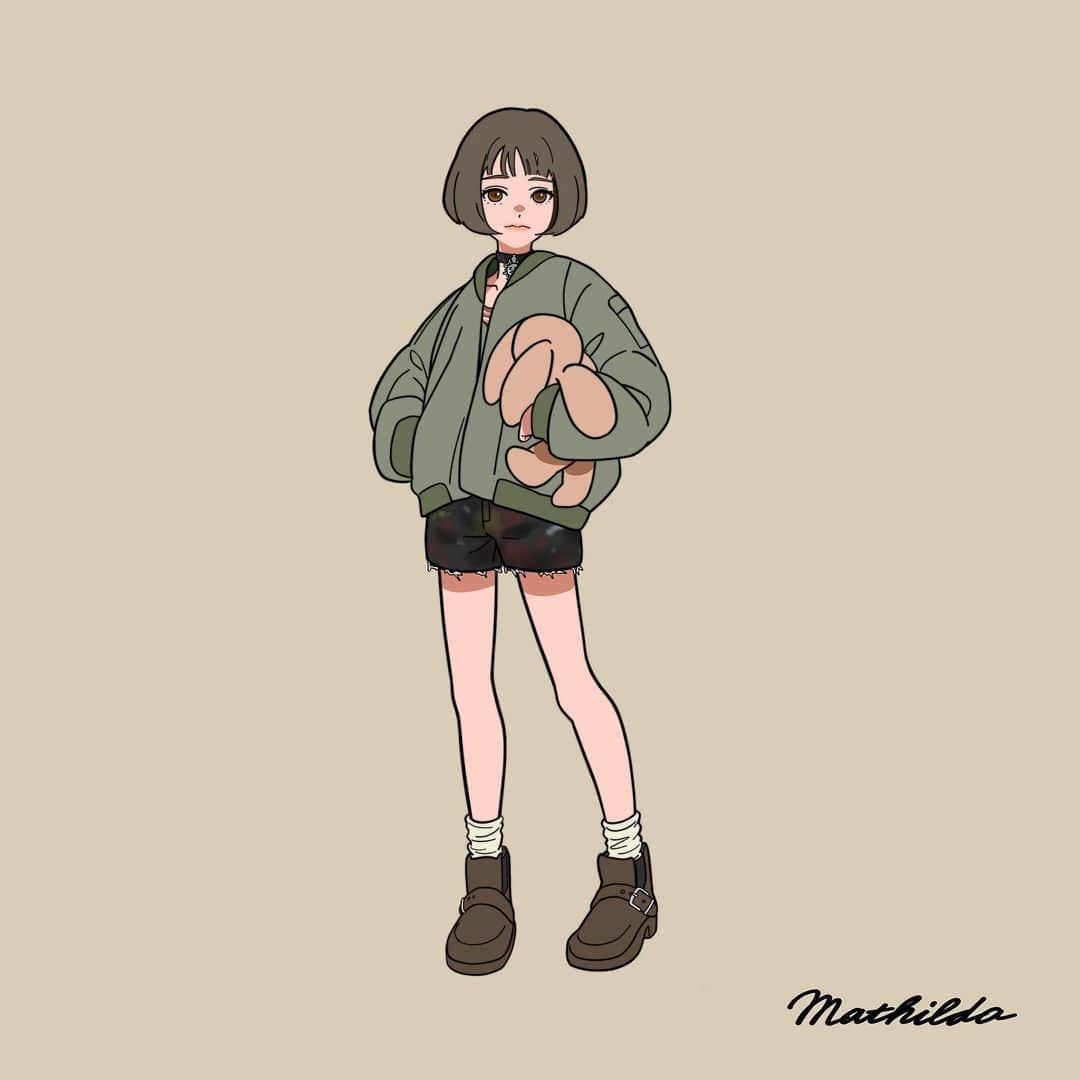 夏目雛子さんのインスタグラム写真 - (夏目雛子Instagram)「It's a simple drawing, but I painted the characters from the movie🎥  Mathilda / Leon @natalieportman  #conceptart #conceptartist #characterart #artstyle #digitalpainting #digitalartist #digitalillustration #digitaldrawing #anime #manga #girldrawing #イラスト #イラストグラム #leon #mathilda」5月26日 1時07分 - hinako_natsume