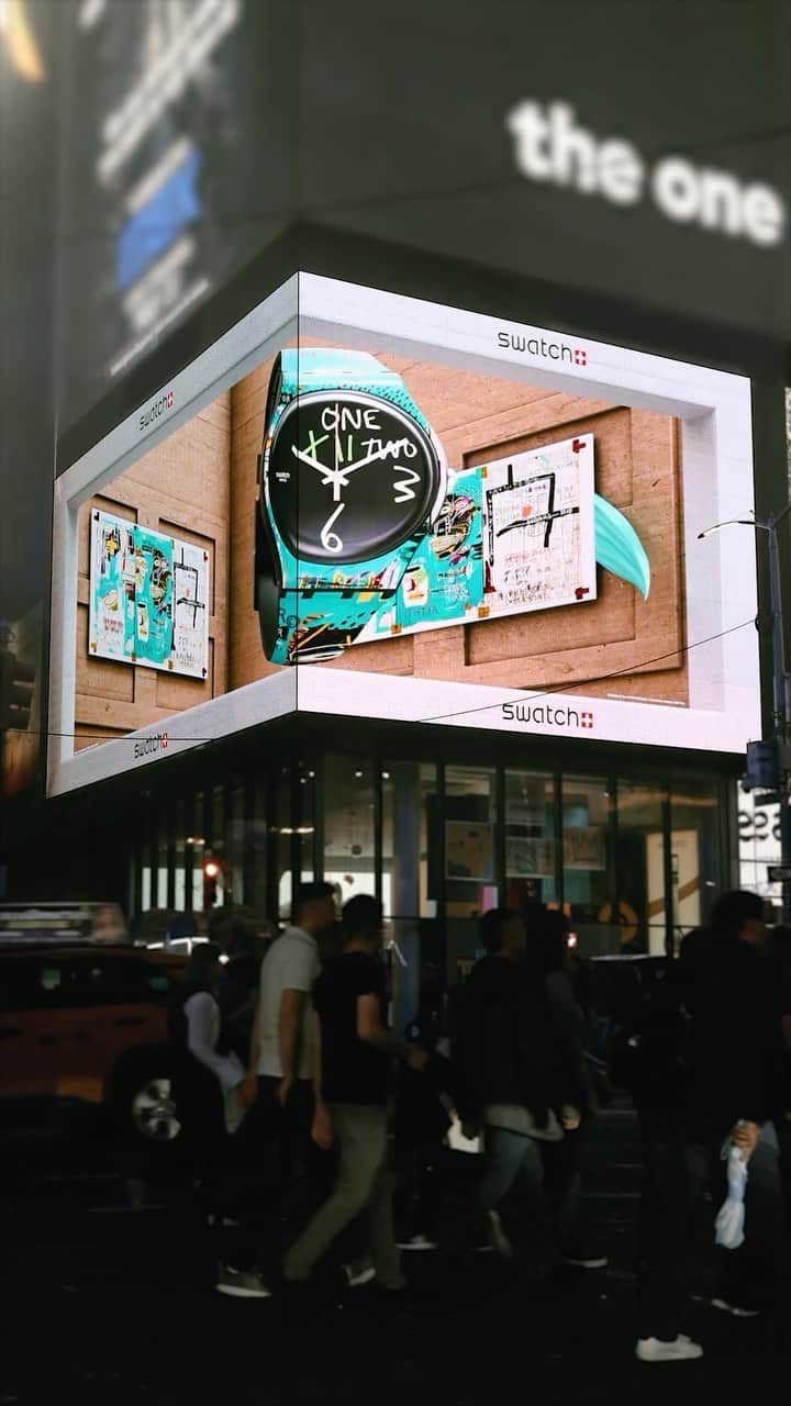 Swatchのインスタグラム：「Art unframed! 🎨 Check out our 3D billboard in the heart of Times Square that brings the Swatch Art Journey Collection to life in a whole new dimension! #Swatch #SwatchArtJourney」