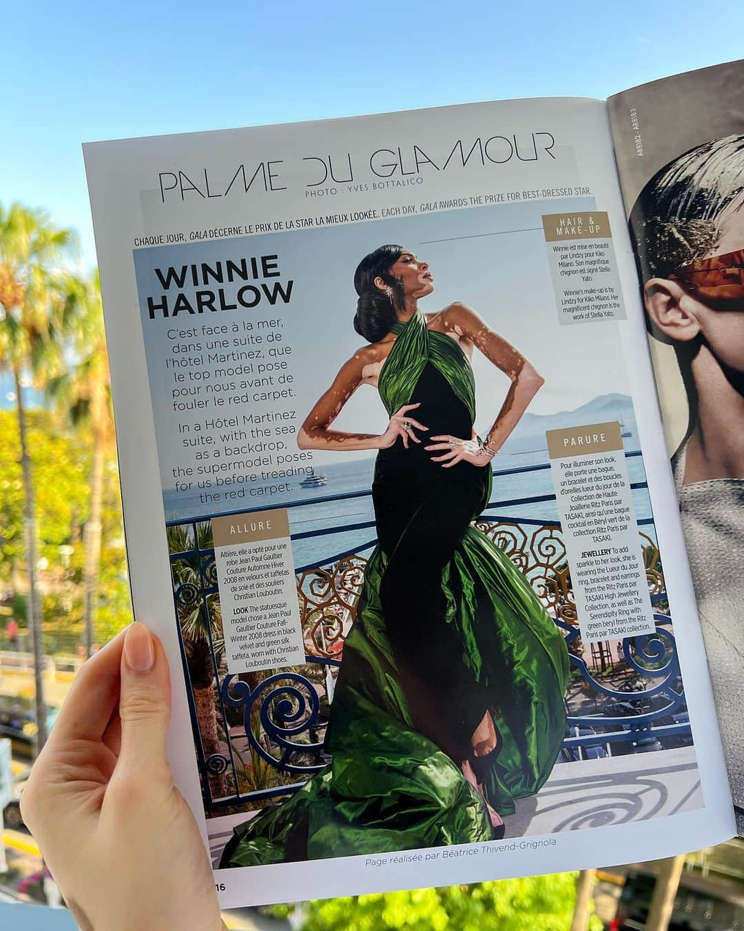 ウィニー・ハーロウさんのインスタグラム写真 - (ウィニー・ハーロウInstagram)「“Jean-Paul Gaultier cuz they match with her persona” Cannes 23 💚」5月26日 2時02分 - winnieharlow