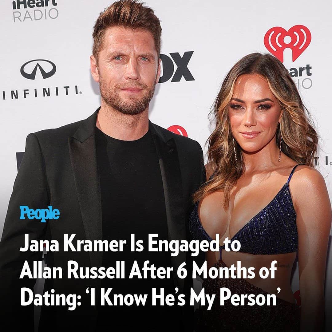 People Magazineさんのインスタグラム写真 - (People MagazineInstagram)「Jana Kramer is getting married! 💍 The country singer, actress and podcast host is engaged to boyfriend Allan Russell after six-and-a-half months of dating, she announced on Thursday. Get all the details at the link in our bio. | 📷: Christopher Polk/getty」5月26日 3時22分 - people