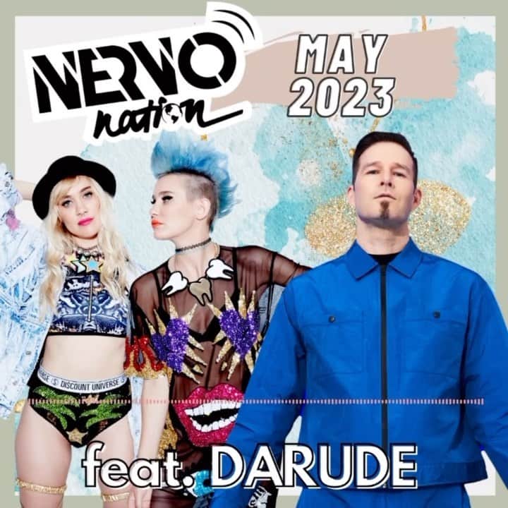 NERVOのインスタグラム：「Talking to us all the way from his studio in Finland, this month we are joined by the legend, Ville Virtanen, better known as @Darude 🔥🔥🔥 With over 200 million streams on Spotify, “Sandstorm” took the world by storm (no pun intended😗) in 1999, propelling Darude into the spotlight. (we play Sandstorm in our live sets and never fails to get the best reaction from the crowd!!)  Darude released his debut studio album, “Before the Storm,” in 2000. The album featured several other popular tracks, including “Feel the Beat” and “Out of Control.”  As an active artist and a globetrotting performer, Darude has graced stages in over 60 countries, sharing his electrifying music with devoted fans worldwide. From prestigious events like the World Championships in Athletics to renowned record labels such as @WarnerMusic and @ArmadaMusic, his influence knows no bounds.  📻 NERVOnation MAY 2023 is now available to stream on the link in bio!」