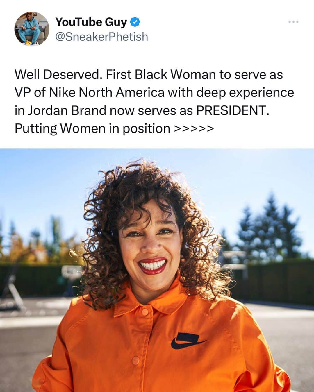 Nice Kicksさんのインスタグラム写真 - (Nice KicksInstagram)「Nike has announced leadership changes highlighted by Vice President/GM of North America, Sarah Mensah being promoted to President of Jordan Brand ✅  Former President of Jordan Brand, Craig Williams is shifting over to President of Geographies & Marketplace for Nike.」5月26日 4時29分 - nicekicks