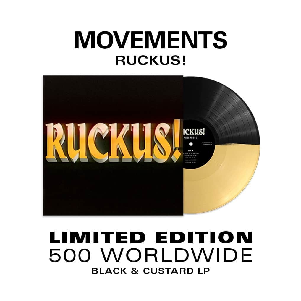 Revolverのインスタグラム：「⚡ Cali post-hardcore band Movements are back with a new album, 'Ruckus!', and we've teamed with them for an exclusive vinyl variant. Only 500 copies. Get yours!⁠ ⁠ 🔗 Link in bio.」