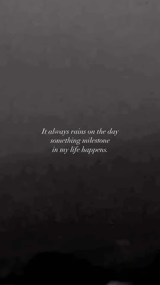 大沢伸一のインスタグラム：「It always rains on the day something milestone in my life happens.」
