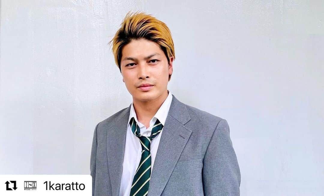 舘野将平のインスタグラム：「#Repost @1karatto with @use.repost ・・・ イチカラットマネージャーのましこです🐥  💫出演情報💫 品川ヒロシ監督 WOWOWオリジナルドラマ『ドロップ』 1カラット　舘野将平  6/2（金）放送・配信スタート 毎週金曜午後11:00 ※第1話無料放送（全10話） https://www.wowow.co.jp/drama/original/drop/  ⭐︎コメント⭐︎ 狛江西中生役で出演させていただきます舘野将平です！ 「ドロップ」は僕が学生時代に漫画も全部読んでて、映画も何回も見た作品です！ そんな思い入れのある作品が今回リブートされると知った時は絶対に出演したい！と強く願いました。 その願いが叶った撮影期間は夢のような時間でした！ 熱いアクションシーンは必見です！是非お楽しみください。 ーーーーーーーーーーーーーー ぜひご覧ください！😊  #WOWOW #品川ヒロシ　監督 #ドロップ #舘野将平 #JO1 #ヤンキー」