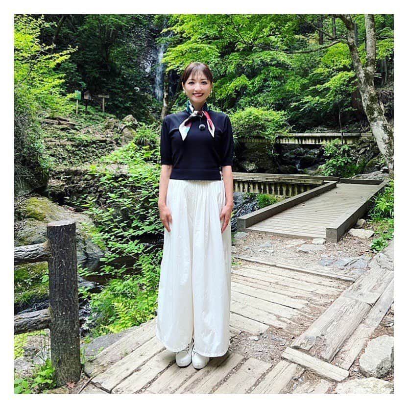 望月理恵さんのインスタグラム写真 - (望月理恵Instagram)「ＢＳフジ「ＶＯＩＣＥ　ｏｆ　ｔｈｅ　ＷＯＲＬＤ ～地球の声を聴きに行こう～」の衣装と緑です。 自然に囲まれて気持ちいいロケでした。 たまには自然の声聴きに行かなきゃですね。  ・ニット、パンツ@lanvin_en_bleu_womens  ・イヤリング @abiste_official  #衣装」5月26日 18時33分 - mochiee28