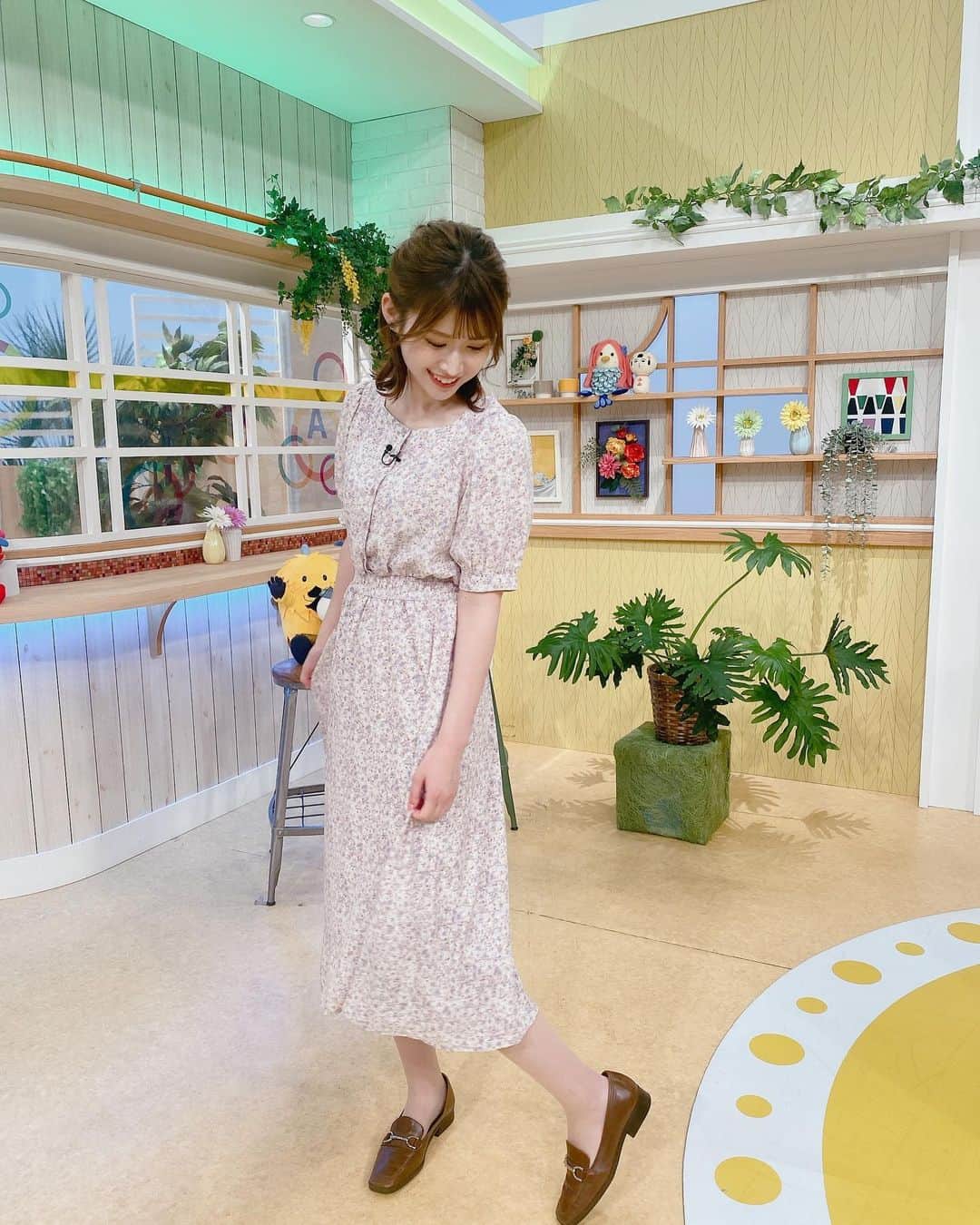 佐藤朱のインスタグラム：「🌸💎 今週もひるまでウォッチン！ありがとうございました。 #ひるまでウォッチン #仙台 #東北  #アナウンサー」