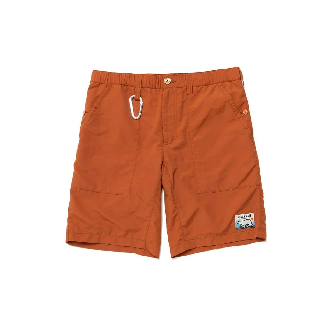 HUMAN MADEさんのインスタグラム写真 - (HUMAN MADEInstagram)「"CAMPING SHORTS" is available at 27th May 11:00am (JST) at Human Made stores mentioned below.  5月27日AM11時より、"CAMPING SHORTS” が HUMAN MADE のオンラインストア並びに下記の直営店舗にて発売となります。  [取り扱い直営店舗 - Available at these Human Made stores] ■ HUMAN MADE ONLINE STORE ■ HUMAN MADE OFFLINE STORE ■ HUMAN MADE HARAJUKU ■ HUMAN MADE SHIBUYA PARCO ■ HUMAN MADE 1928 ■ HUMAN MADE SHINSAIBASHI PARCO  *在庫状況は各店舗までお問い合わせください。 *Please contact each store for stock status.  薄手のナイロン素材を使用したスタンダードな膝丈シルエットのショートパンツ。ボタン付きのWポケットやジッパー付きのヒップポケットなど、アウトドアシーンにも対応するディテールが特徴です。同素材の半袖シャツ「CAMPING S/S SHIRT」も展開しています。  Standard knee-length shorts in thin nylon. Outdoor-inspired details include double pockets with buttons and zip-up back pockets. The short sleeve Camp S/S Shirt is also available in the same material.」5月26日 11時03分 - humanmade