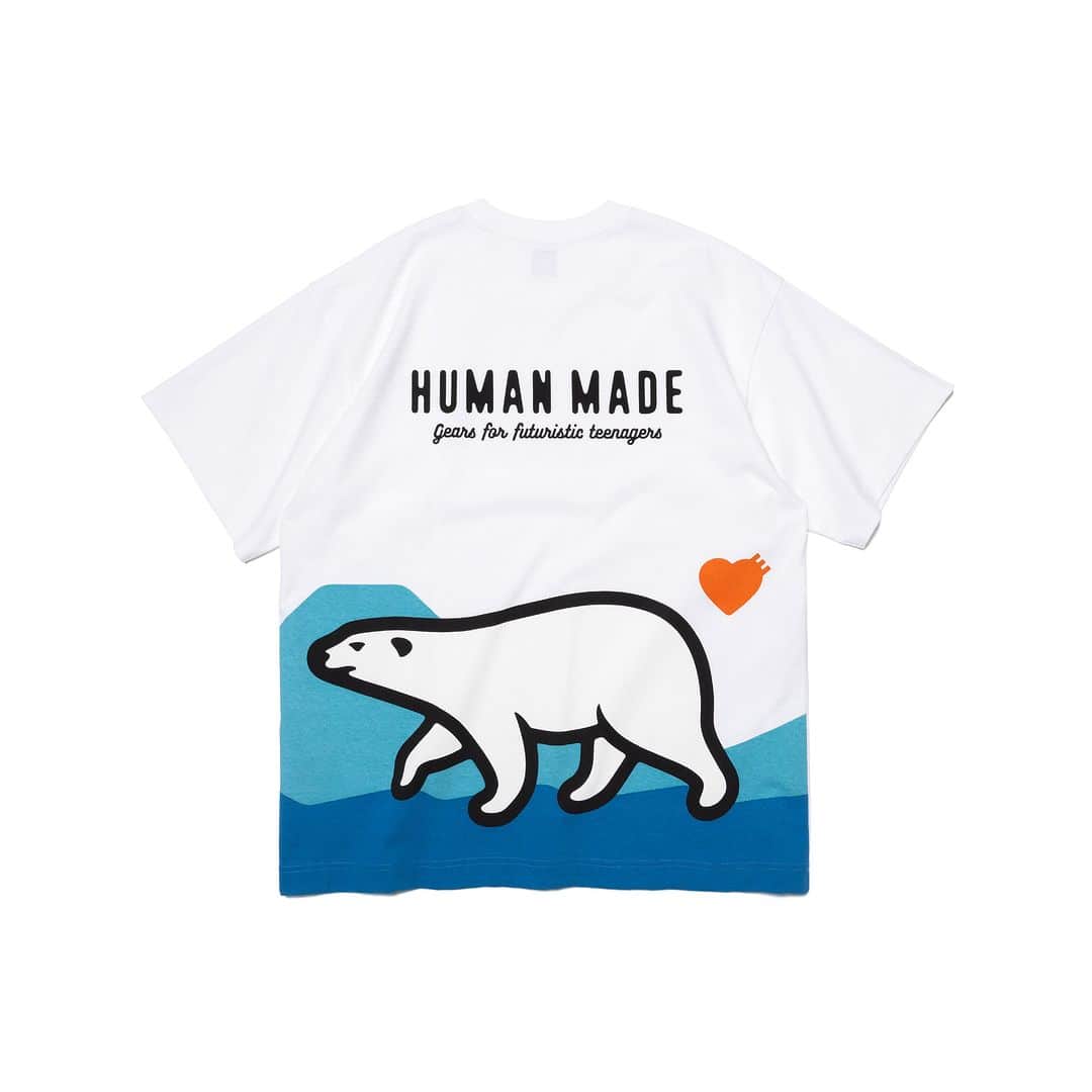 HUMAN MADEさんのインスタグラム写真 - (HUMAN MADEInstagram)「"GRAPHIC T-SHIRT" is available at 27th May 11:00am (JST) at Human Made stores mentioned below.  5月27日AM11時より、"GRAPHIC T-SHIRT” が HUMAN MADE のオンラインストア並びに下記の直営店舗にて発売となります。  [取り扱い直営店舗 - Available at these Human Made stores] ■ HUMAN MADE ONLINE STORE ■ HUMAN MADE OFFLINE STORE ■ HUMAN MADE HARAJUKU ■ HUMAN MADE SHIBUYA PARCO ■ HUMAN MADE 1928 ■ HUMAN MADE SHINSAIBASHI PARCO  *在庫状況は各店舗までお問い合わせください。 *Please contact each store for stock status  しっかり目の生地感の素材を使用したTシャツ。 身幅広めのボックスシルエットとオリジナルグラフィックが特徴です。  T-shirt in firmly woven cotton. Features a wide, boxy silhouette and original graphics.」5月26日 11時06分 - humanmade