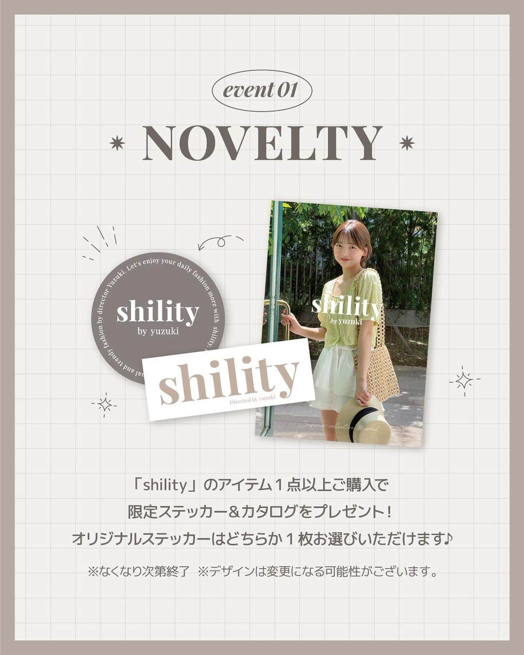 DHOLICさんのインスタグラム写真 - (DHOLICInstagram)「- Shility 1st POPUP in OSAKA - 直接アイテムを見られるPOPUP開催💐 @shility_dholic @d_by_dholic   ［開催場所］DHOLIC ルクア店（ルクア大阪6F） ［POPUP実施期間］5/26(金)～5/31(水) 10:30-20:30  ［イベント概要］ ⓐ「shility」のアイテムを1点以上ご購入でプレゼント - オリジナルステッカー（1枚） - カタログ - CREE‵MAREルクア店5％OFF  ⓑ5/27(土)、5/28(日)限定 ゆづきさん来店イベント 「shility」のアイテム1点円(税込)以上ご購入で チェキ撮影可能（100名様/1日限定）  POPUP先行販売予定のアイテムもご用意しております🤍 詳しくはサイトをご確認ください✔️ 皆様のご来店お待ちしております🌼  ＿＿＿＿＿＿＿＿＿＿＿＿＿＿＿＿＿＿＿＿＿ #dholic #ディーホリック #dbyd #d_by_dholic #shility #popup #popupstore #ルクア大阪 #ポップアップ #ポップアップストア #春夏コーデ #先行販売 #サマーコレクション #サマーコーデ」5月26日 11時52分 - dholic_official