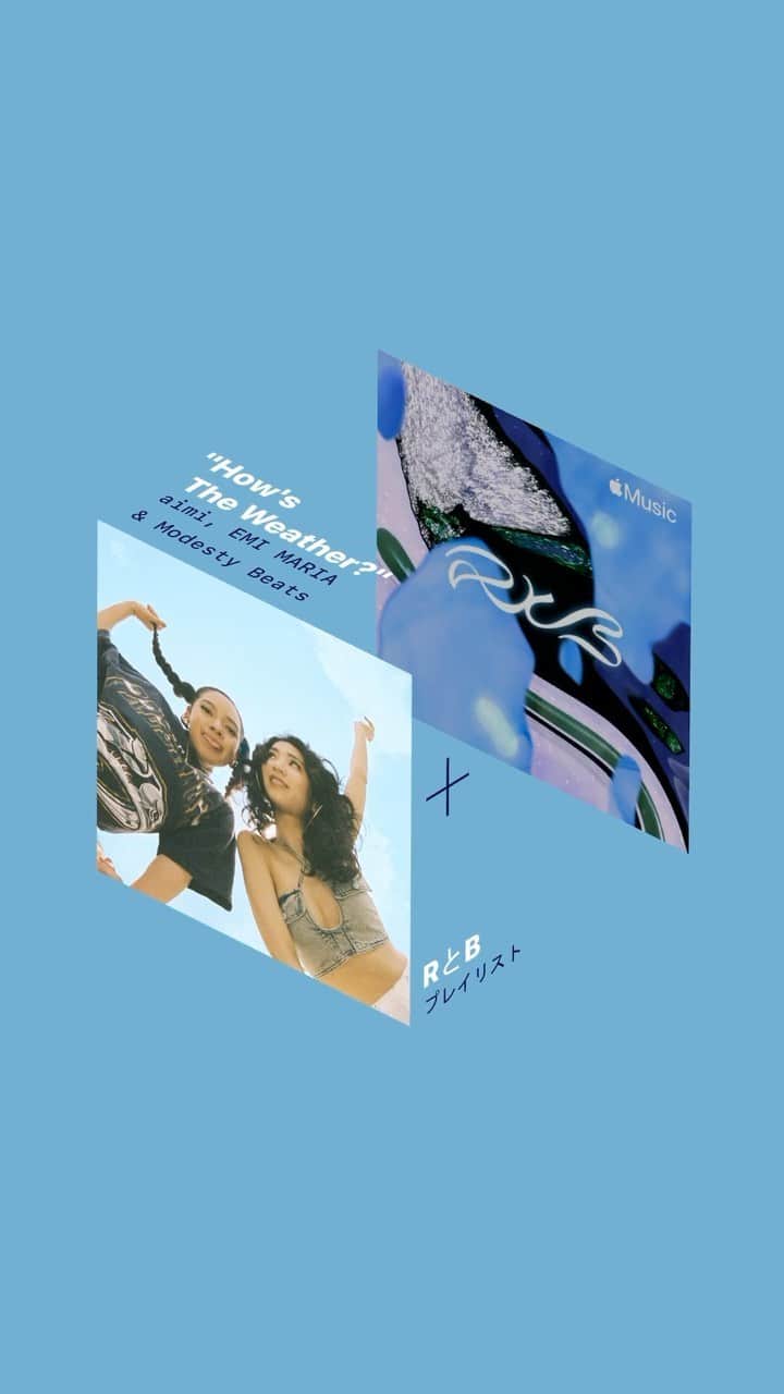 のインスタグラム：「Apple Musicのプレイリスト【RとB】にHow's The Weather?が入っております🧚🏾1曲目嬉しい🥹🥹 aimiちゃんの新曲"No One Is"も2曲目に入ってるし、私の曲も4曲入れてくださってるので是非Apple Musicにて流れで聴いてみてね💜  #AppleMusic @AppleMusicJapan」
