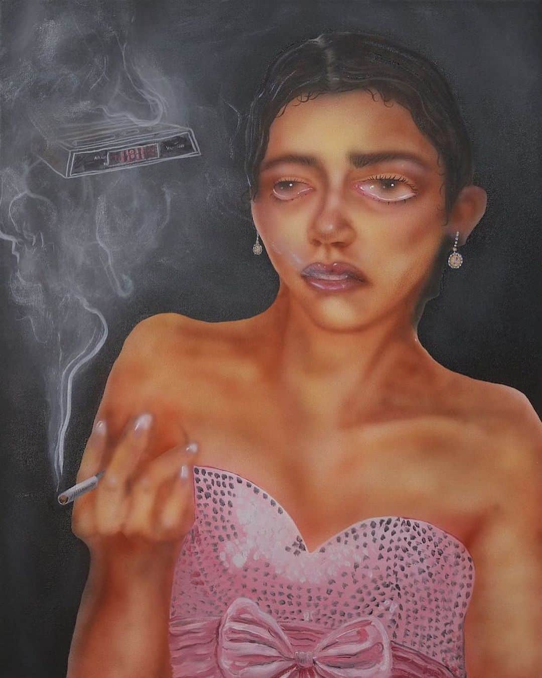 Juxtapoz Magazineのインスタグラム：「Paintings by @ldjnegron」