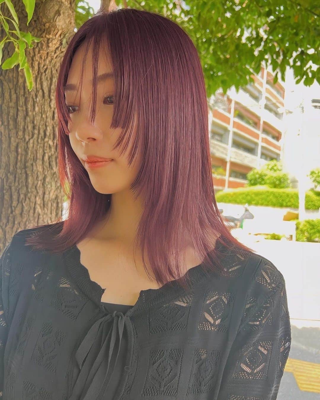 マツオモモコさんのインスタグラム写真 - (マツオモモコInstagram)「. face layer on  color red+lilac . .」5月26日 14時43分 - matsuo_momoko