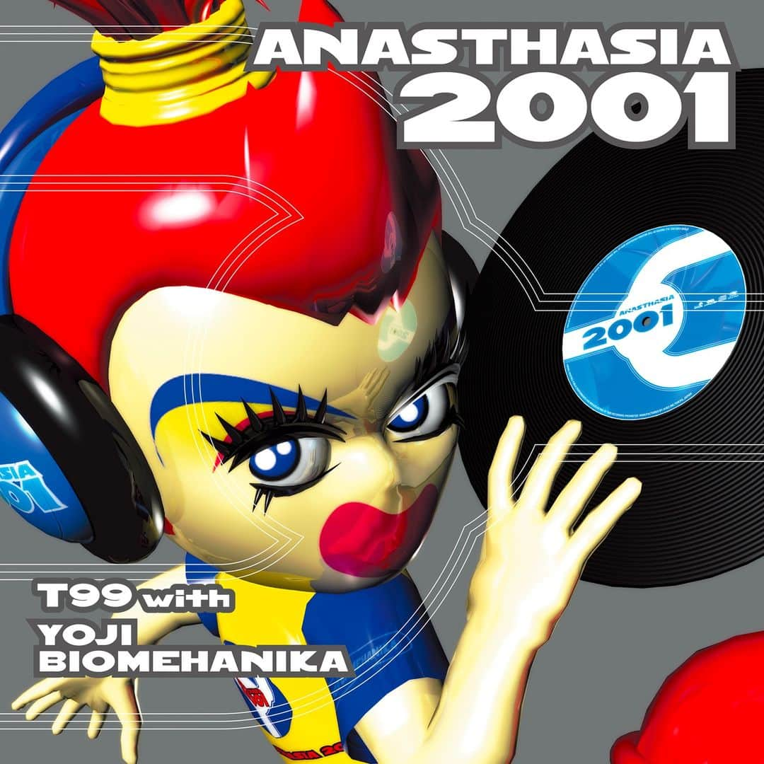 YOJI BIOMEHANIKAさんのインスタグラム写真 - (YOJI BIOMEHANIKAInstagram)「大変長らくお待たせしました〜「ANASTHASIA2001」そして「ANASTHASIA 2001 ( 2023 REWORKED MIX )」が、共に、来週6/2(金)に世界同時配信開始だ！アーティスト名改めましてT99 with YOJI BIOMEHANIKA！同盟を組んでのパワーリリースだぜ！皆さんよろしくね〜。  We are pleased to announce that "ANASTHASIA 2001" and "ANASTHASIA 2001 ( 2023 REWORKED MIX )" will be released simultaneously on June 2nd (Fri.)! The artists' names have been changed to T99 with YOJI BIOMEHANIKA!」5月26日 16時12分 - yoji_biomehanika