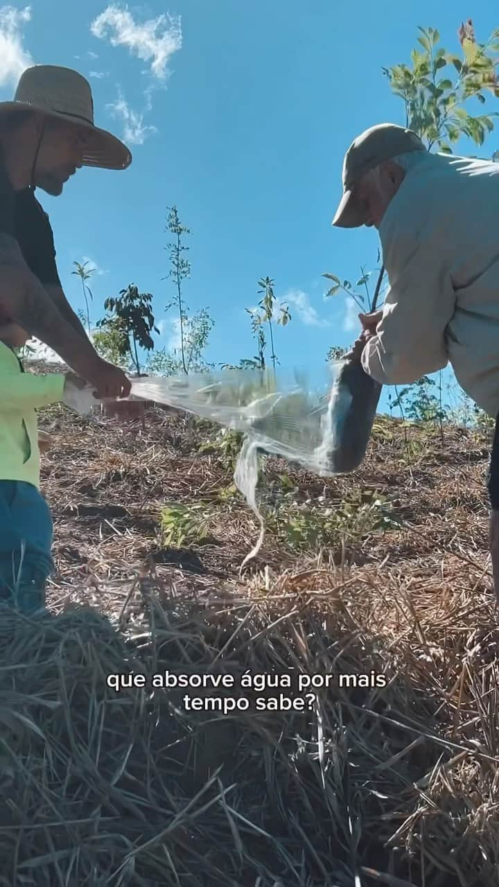 Bruno Gagliassoのインスタグラム：「Hoje é aniversário do cara que me ensinou a amar a natureza. Esse dia foi mt especial, nosso primeiro plantio juntos na vida. Obrigado por tudo pai, dividir isso com vc foi lindo. Parabens, que você tenha muitos anos de vida e seja muito feliz sempre! 💚 te amo!」