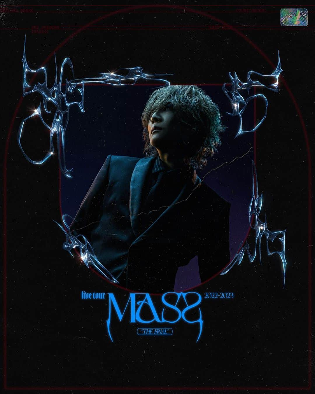 RUKI のインスタグラム：「【MASS "THE FINAL" 日本武道館公演の最新ビジュアル解禁！】  2023年7月15日(土)、日本武道館にて開催される 『the GazettE LIVE TOUR2022-2023 MASS "THE FINAL”』 の最新ビジュアルが解禁✨  本日より本公演チケットのFC.HERESY 2次先行受付・プレイガイド先行受付もスタート🎫 この機会に是非ご利用ください！  the GazettE 10th ALBUM『MASS』の集大成。 その目に焼き付けて、共に最高の夜を過ごしましょう🔥  ■the GazettE LIVE TOUR2022-2023 MASS "THE FINAL" 2023年7月15日(土) 日本武道館 OPEN16:30/START17:30  [チケット情報] 全席指定 前売￥9,600(税込) ※未就学児入場不可、諸サービス手数料別  ▼チケット情報等の詳細は公演特設ページをチェック！ https://the-gazette.com/2023_mass_thefinal/  ＝＝＝＝＝＝＝  【The new visual for MASS "THE FINAL" at Nippon Budokan concert has been unveiled!】  It will be held at Nippon Budokan on Saturday, July 15, 2023. 『the GazettE LIVE TOUR2022-2023 MASS "THE FINAL"』 The new visual has been unveiled!  From today, FC.HERESY 2nd pre-registration and play guide pre-registration for this live ticket will also start! ! Please take advantage of this opportunity!  The culmination of the GazettE 10th ALBUM "MASS". Burn it into your eyes and let's spend the best night together!  ■the GazettE LIVE TOUR2022-2023 MASS "THE FINAL" July 15th (Sat), 2023 Nippon Budokan OPEN16:30/START17:30  [TICKET INFORMATION] All seats reserved : Advance ¥9,600(tax included) *No admission for preschool children. *Service fee not included.  ▼For ticket information, please check the special page! https://the-gazette.com/2023_mass_thefinal/  #theGazettE #TOURFINAL #MASS #日本武道館」