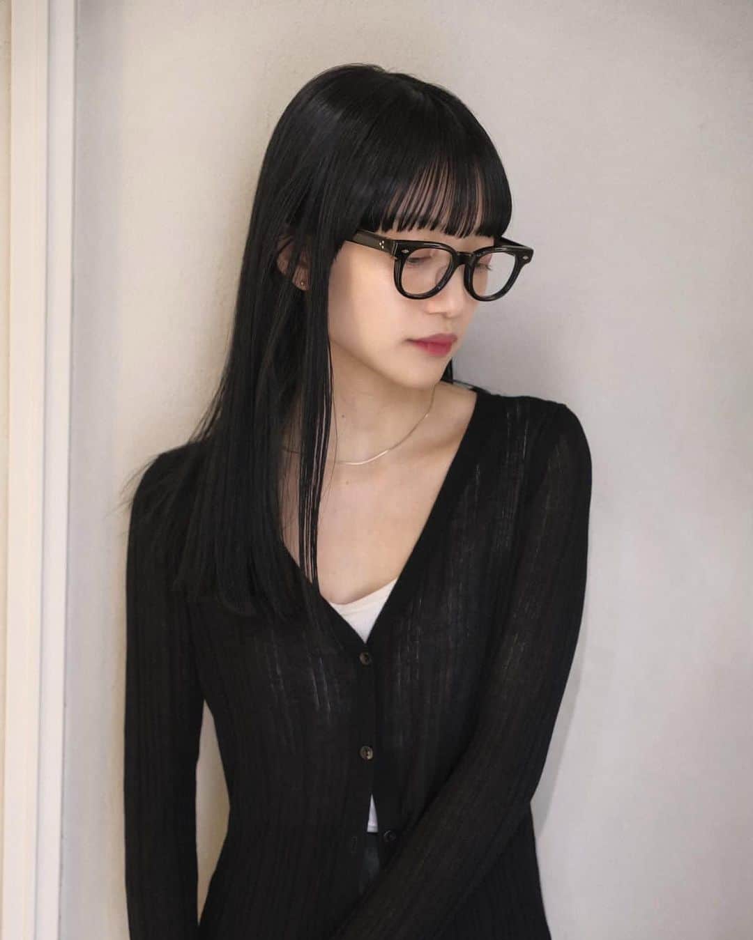 のインスタグラム：「✂︎ラウンドワイドバング 3週間も経過しててびっくり🥵」