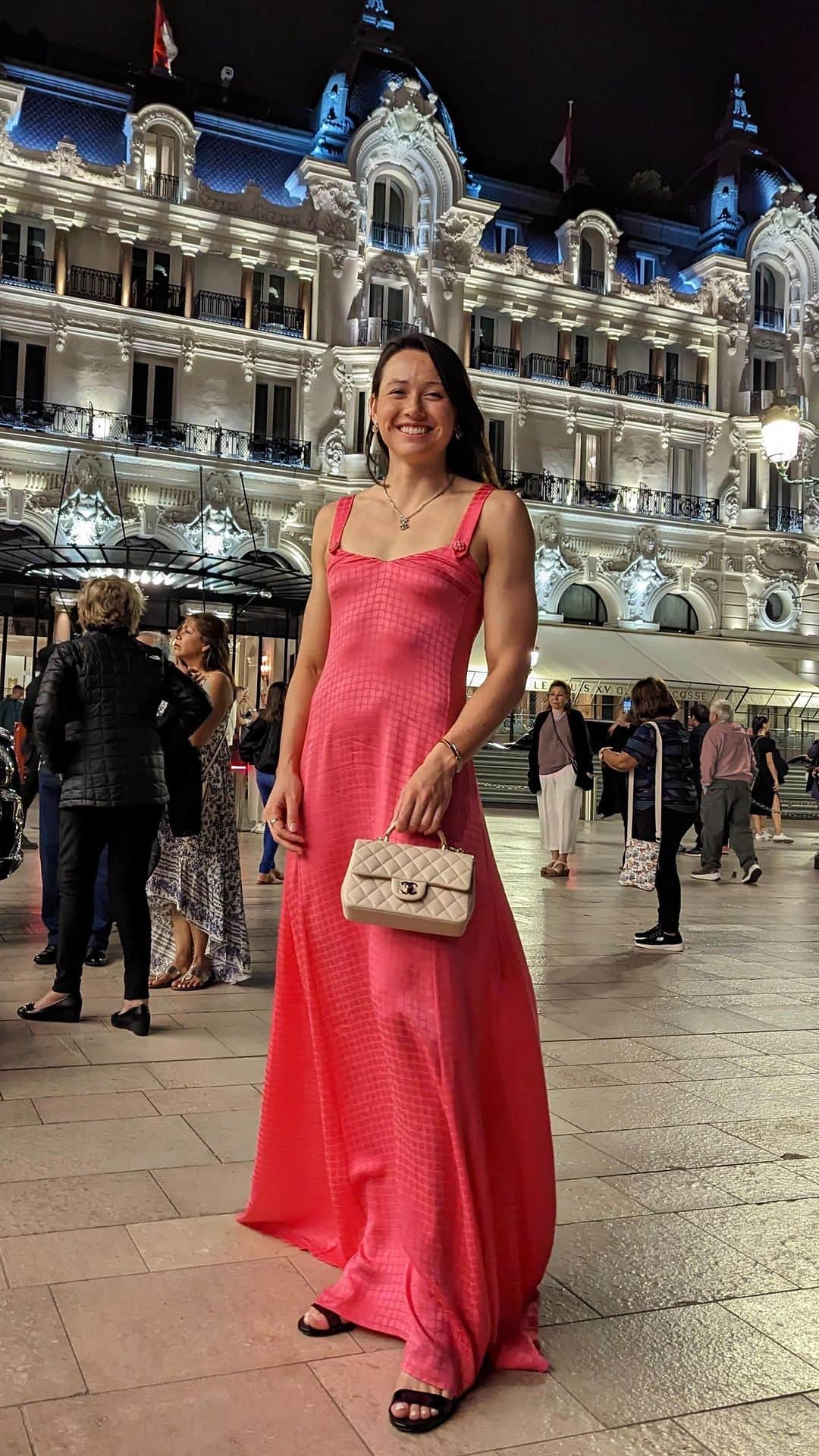 のインスタグラム：「When you race at 6 but have dinner plans with the Princess of Monaco at 8」