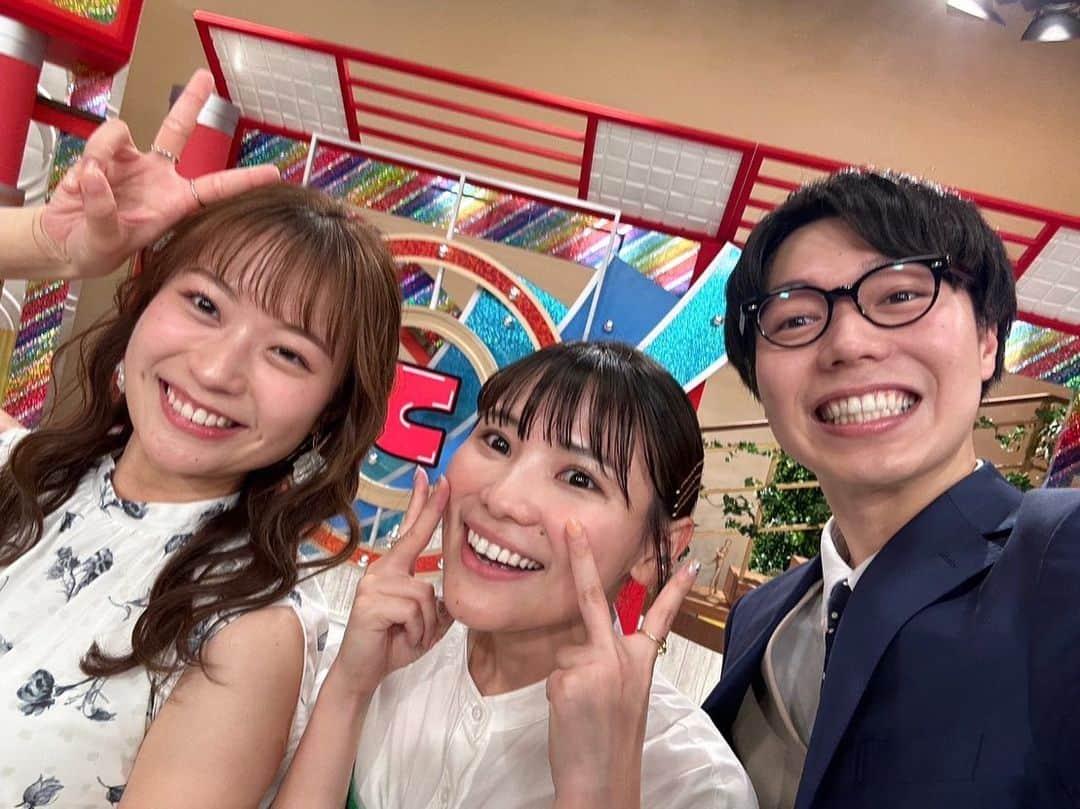 森田絵美のインスタグラム：「. てててTV ご覧いただきましたか☺️ . アナウンサー大集合でした🫶こんなに集まることないから嬉しい😗 . #てててtv #山梨放送#アナウンサー」