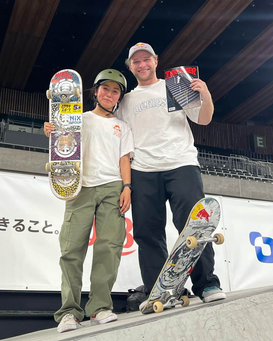 中山楓奈さんのインスタグラム写真 - (中山楓奈Instagram)「Thank you @jamie_foy  I'm so happy🙌  @uprisingtokyo   @murasakisports_official  @nikesb  @elementskateboards  @elementjapan  @diamondsupplyco  @ninja_bearing  #NiX #ちなつ均整院」5月26日 21時47分 - funa_nakayama