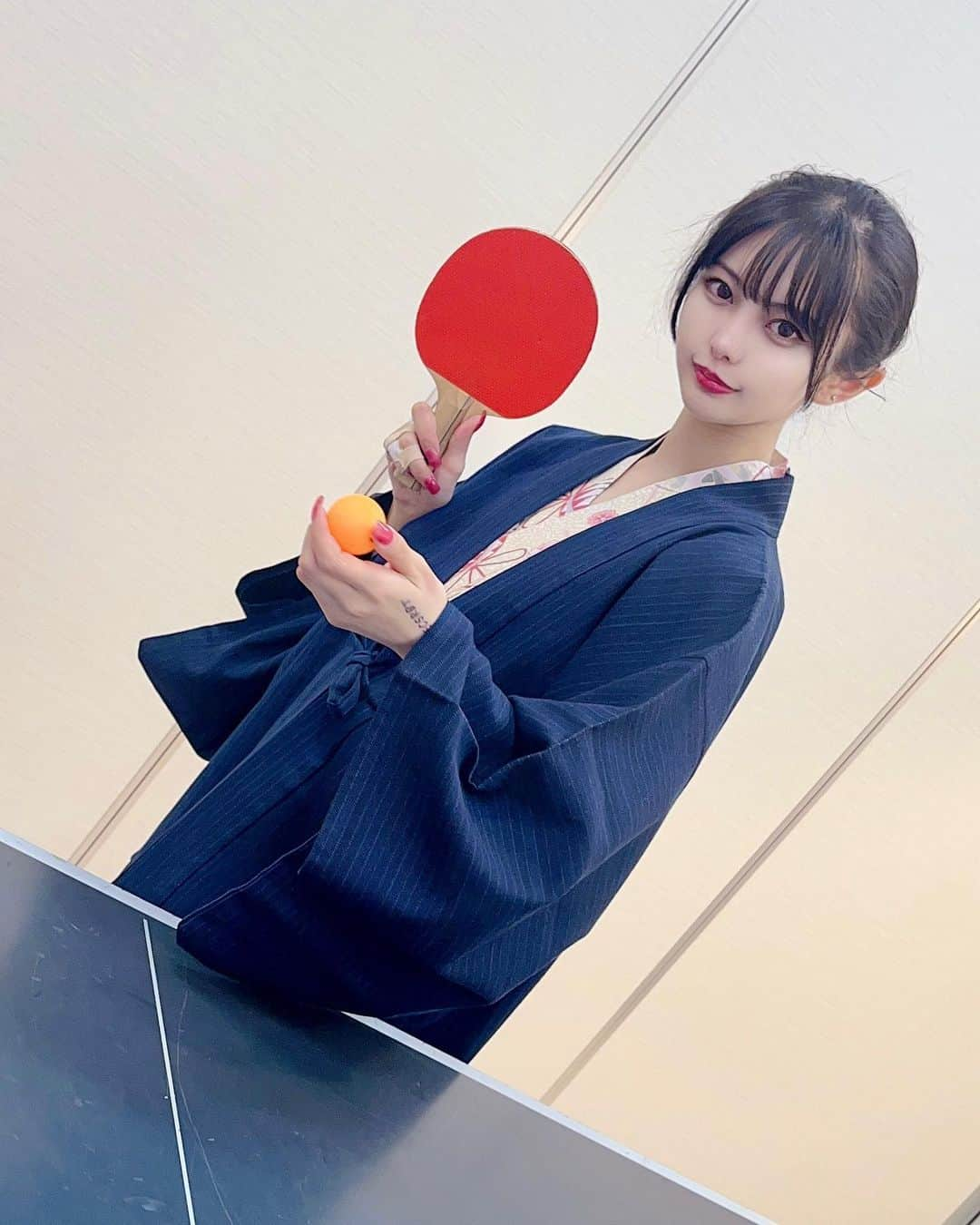 新倉のあさんのインスタグラム写真 - (新倉のあInstagram)「勝負や‼️‼️‼️‼️‼️‼️‼️  #卓球 #卓球女子 #🏓 #アイドル #浴衣 #温泉旅館」5月26日 22時43分 - noaism_