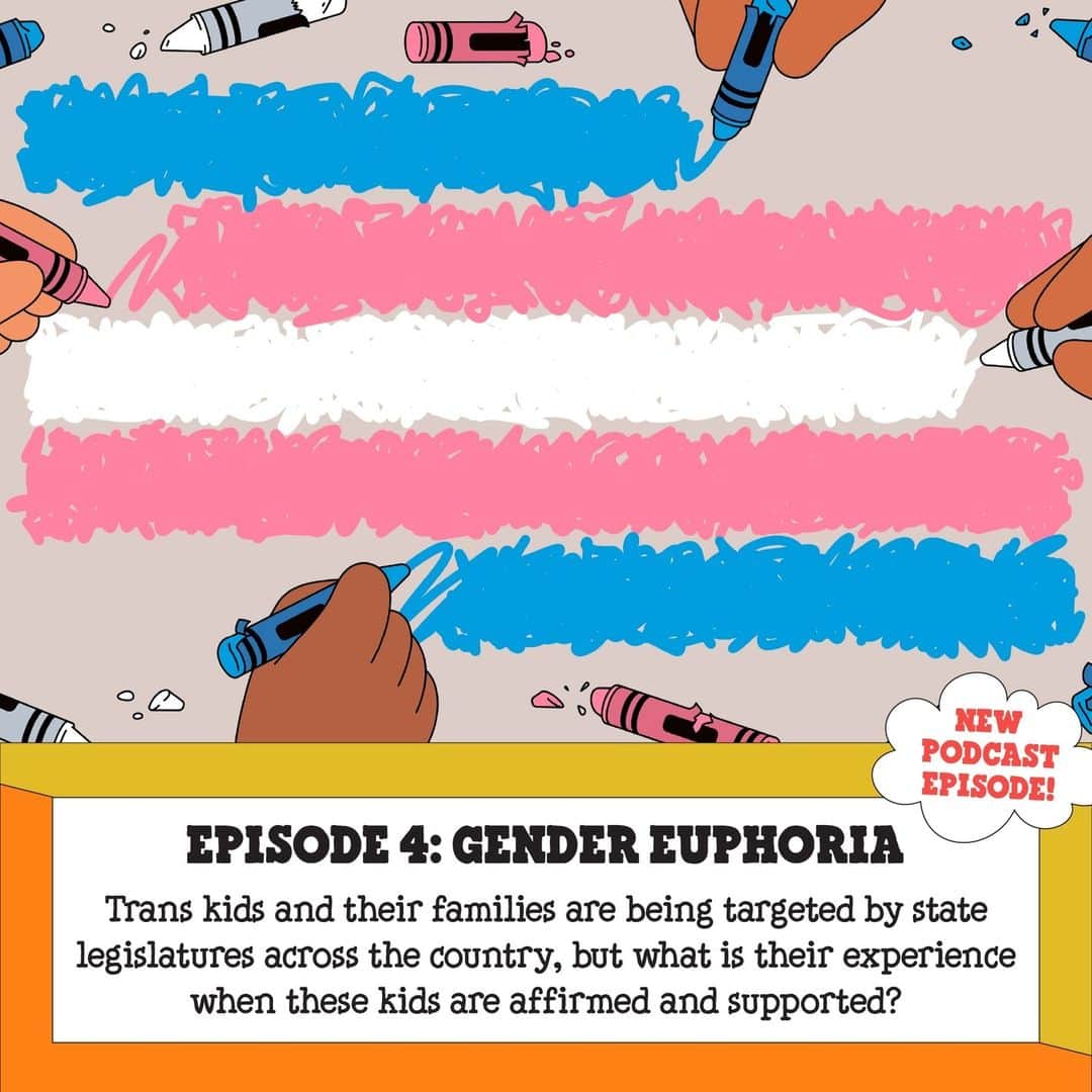 Ben & Jerry'sのインスタグラム：「As lawmakers consider more than 500 anti-trans bills nationwide, experts warn that these efforts will increase already-high rates of depression and suicidality for trans kids. But what happens when these kids are affirmed and supported in their transition? When their communities welcome them with open arms? Host @smashfizzle helps tell this story of self determination, legacy, and sanctuary on the latest episode of the Into The Mix podcast.⁠ ⁠ 🎧 Listen now at the link in our bio!」